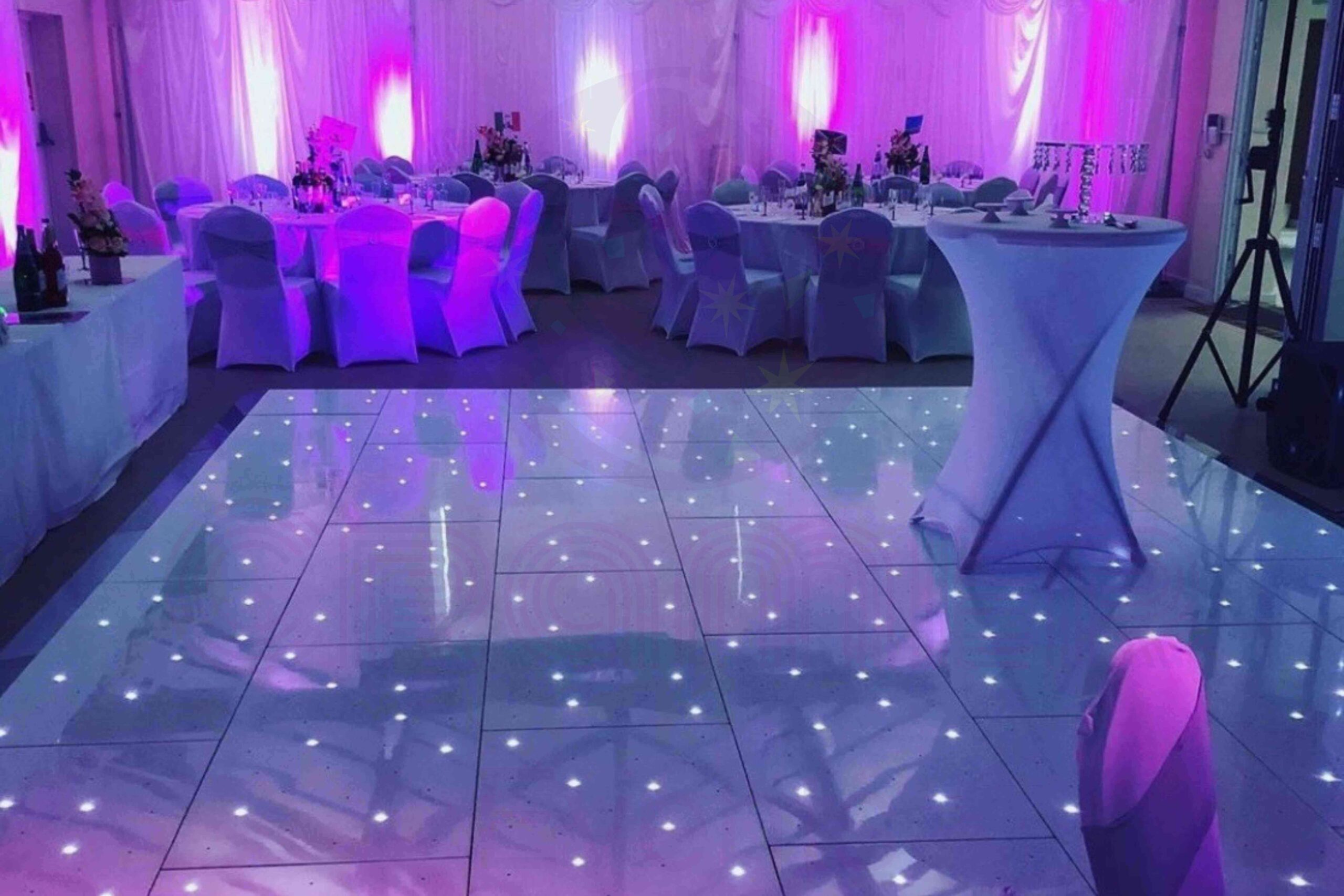 Cramer Events LED Starlit Dancefloor Orpington for a wedding